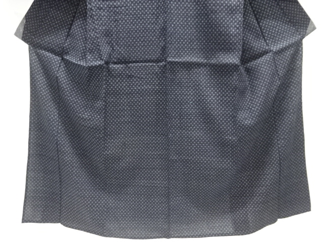  アンティーク　綿麻　絣柄織り出し着物